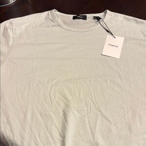 Theory Men's Light Gray Short Sleeve Tee